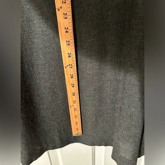 AVN Italy Luxury Charcoal Cold Shoulder Italy 48 US 12 Viscose Lined 3/4 Sleev - Picture 8 of 13